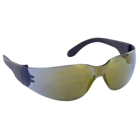Sas Safety CRICKTS BLK TMPL GOLD MIRROR LENS SA5344